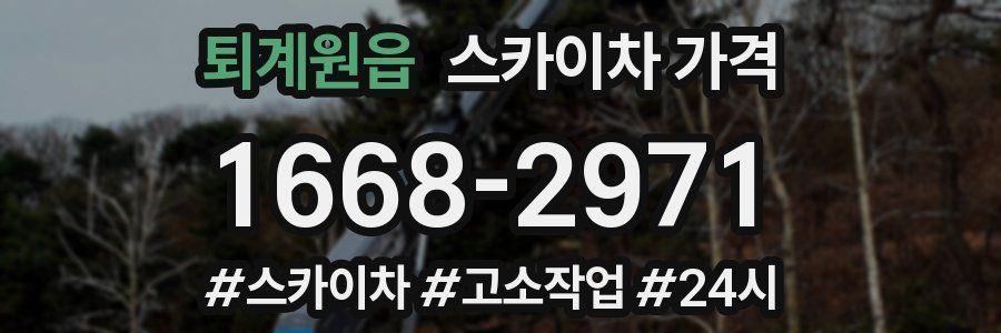 퇴계원읍 스카이차 가격