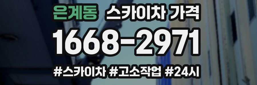 은계동 스카이차 가격