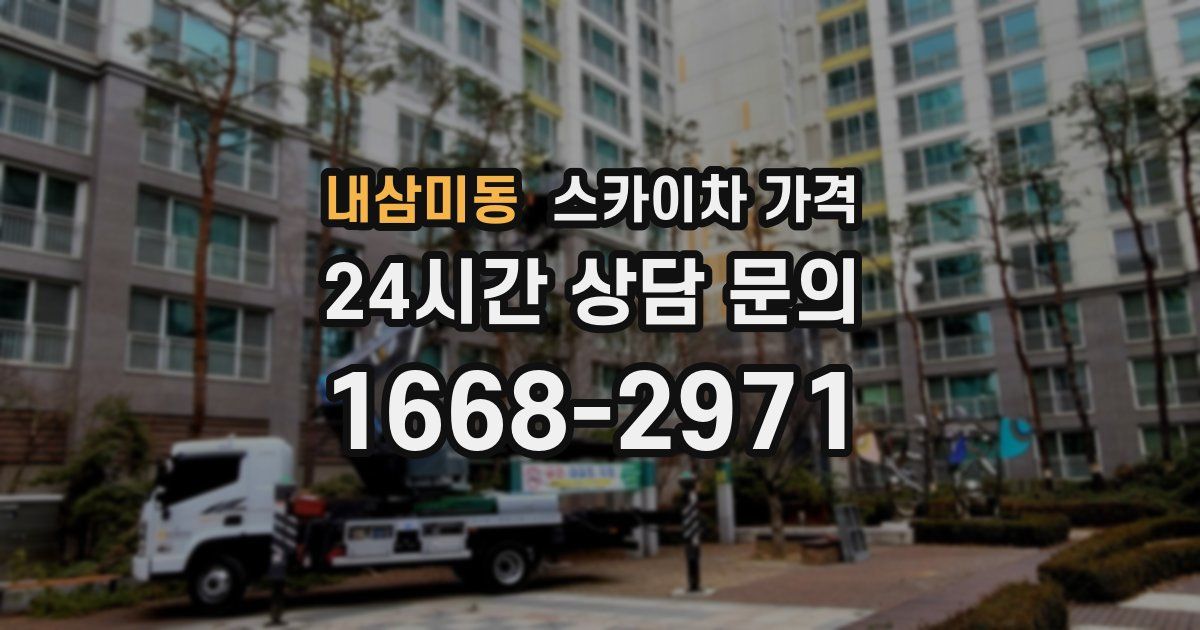 내삼미동 스카이차 가격