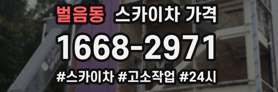 벌음동 스카이차 가격