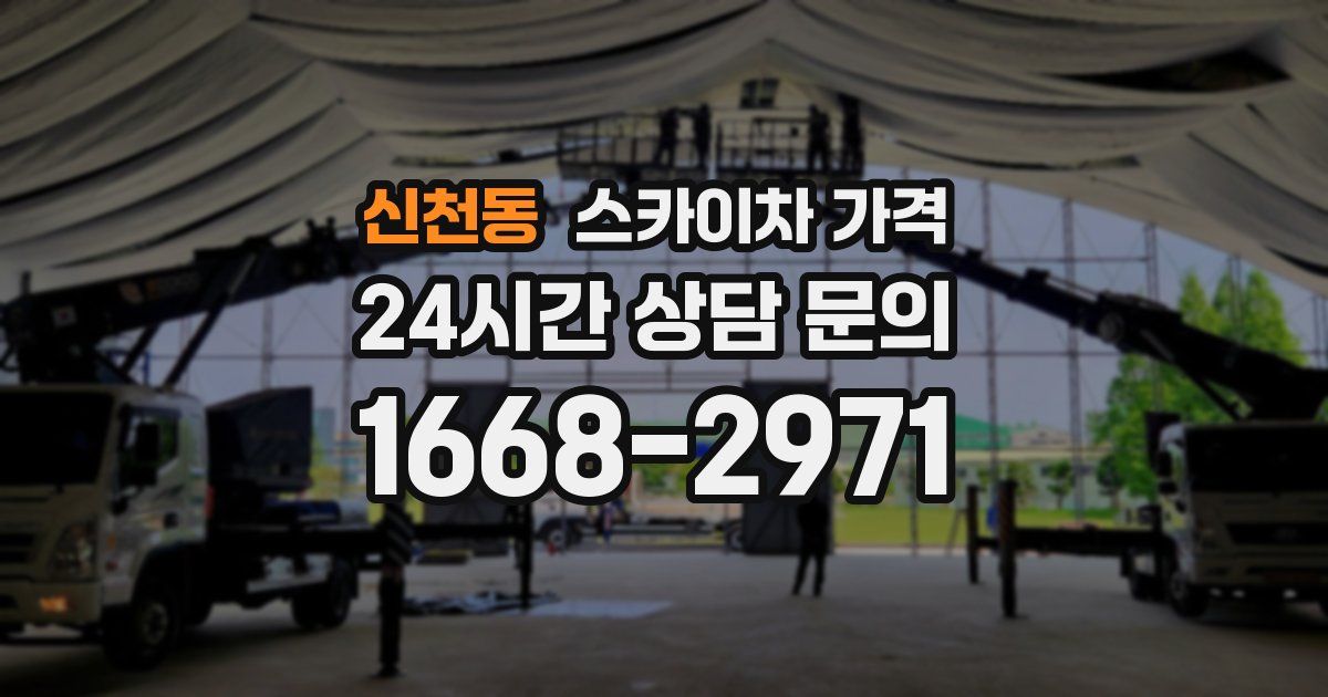 신천동 스카이차 가격