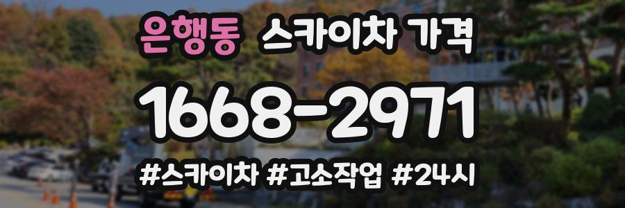 은행동 스카이차 가격