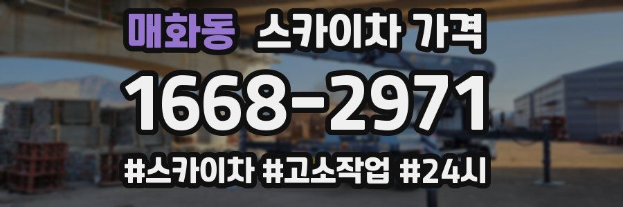 매화동 스카이차 가격