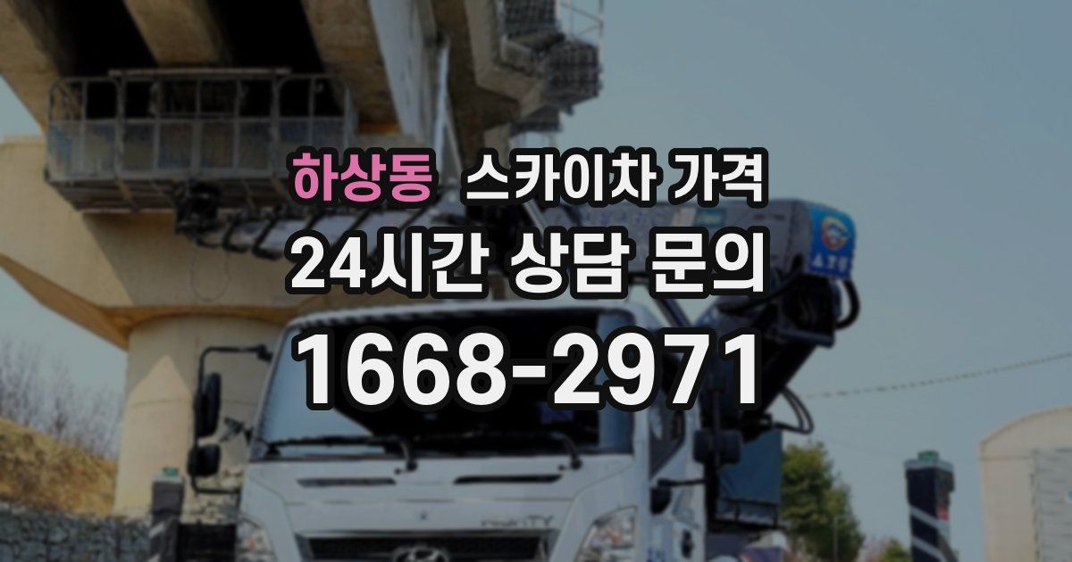 하상동 스카이차 가격