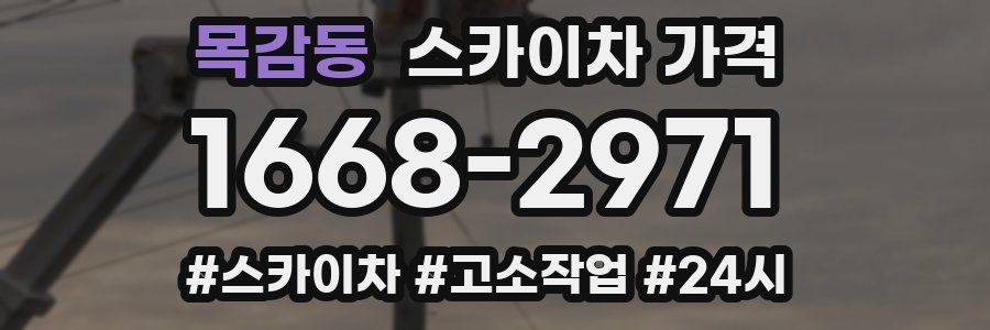 목감동 스카이차 가격