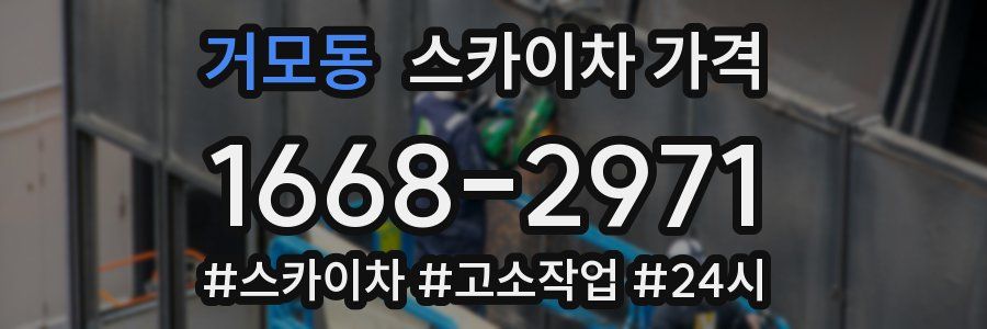 거모동 스카이차 가격