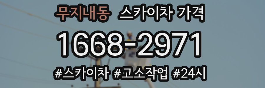 무지내동 스카이차 가격