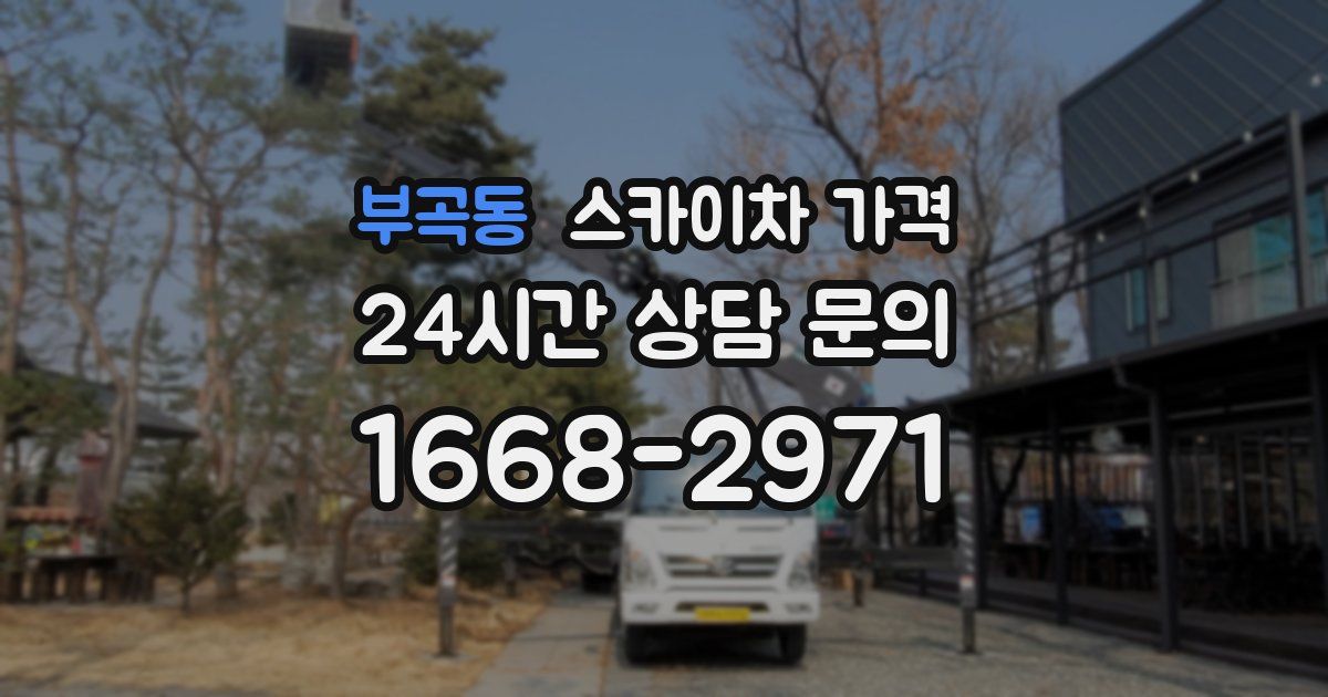 부곡동 스카이차 가격