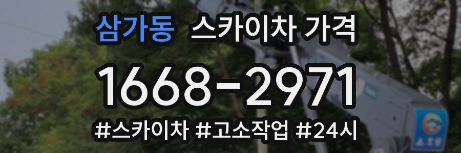 삼가동 스카이차 가격