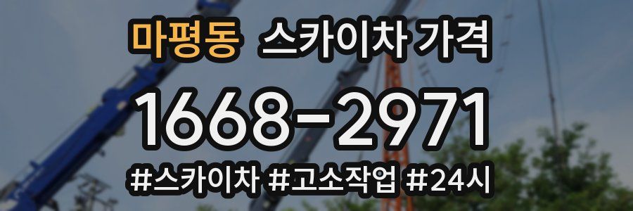 마평동 스카이차 가격