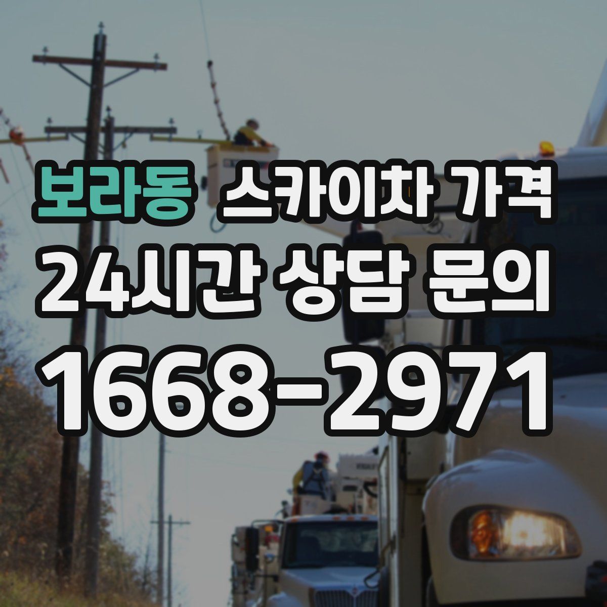 보라동 스카이차 가격