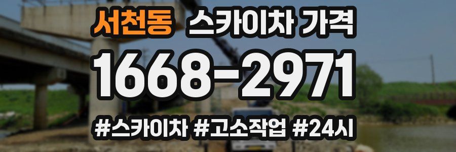 서천동 스카이차 가격