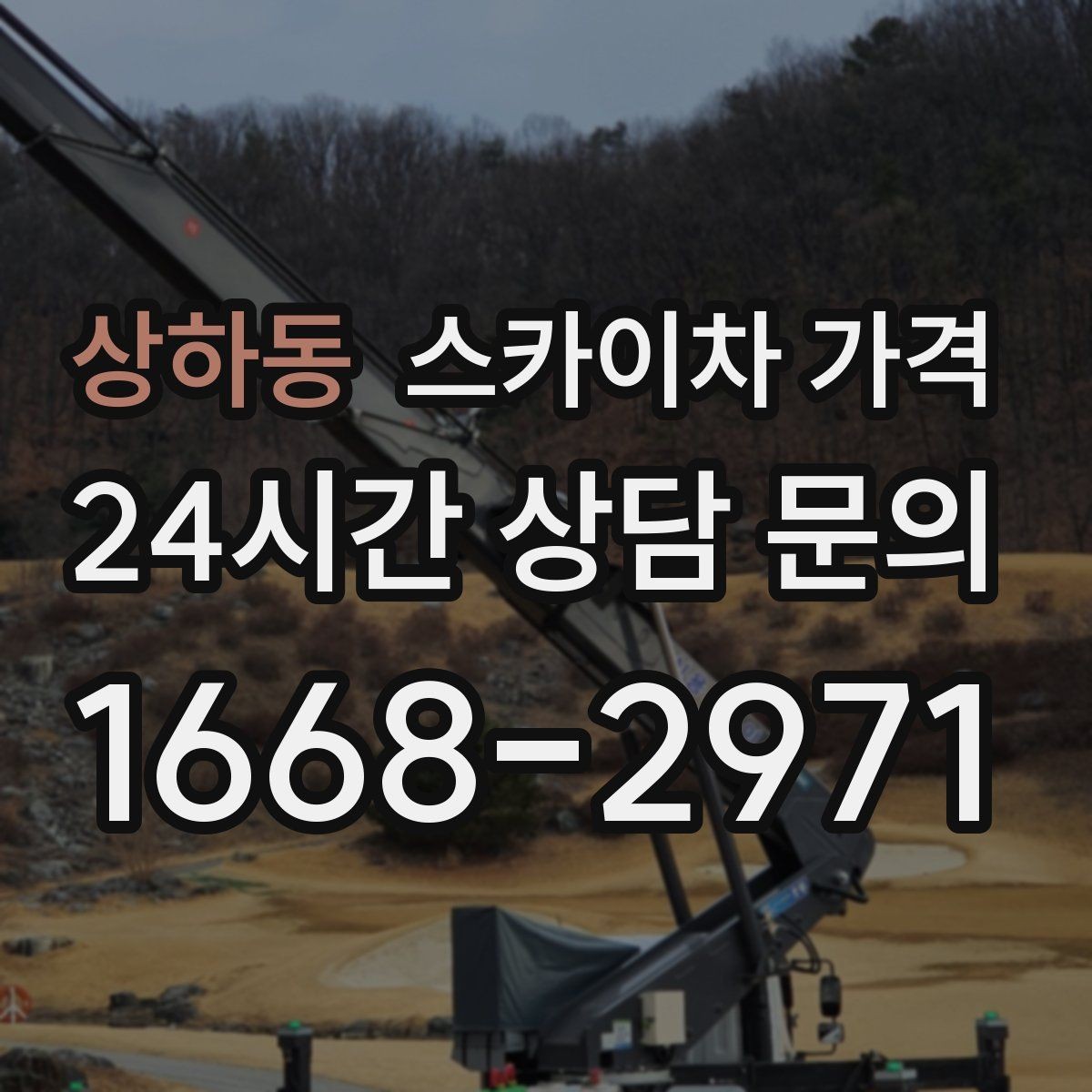 상하동 스카이차 가격 가지치기 작업은 바람이 변수인 이유
