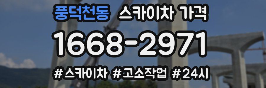 풍덕천동 스카이차 가격