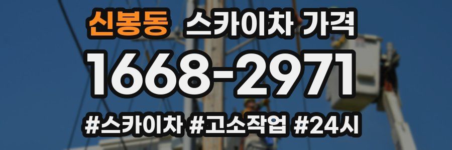 신봉동 스카이차 가격