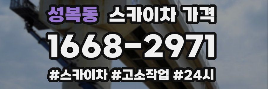 성복동 스카이차 가격