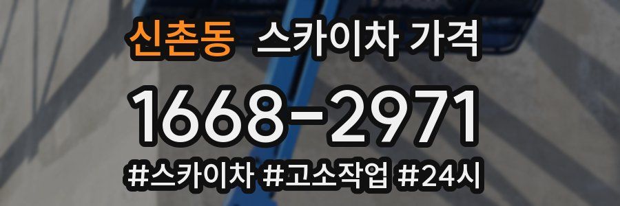 신촌동 스카이차 가격