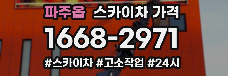 파주읍 스카이차 가격