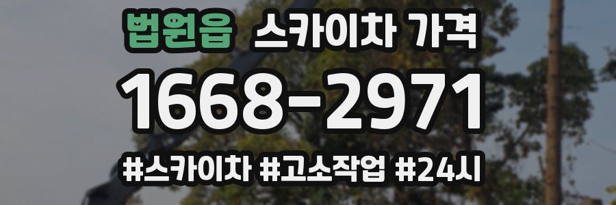 법원읍 스카이차 가격