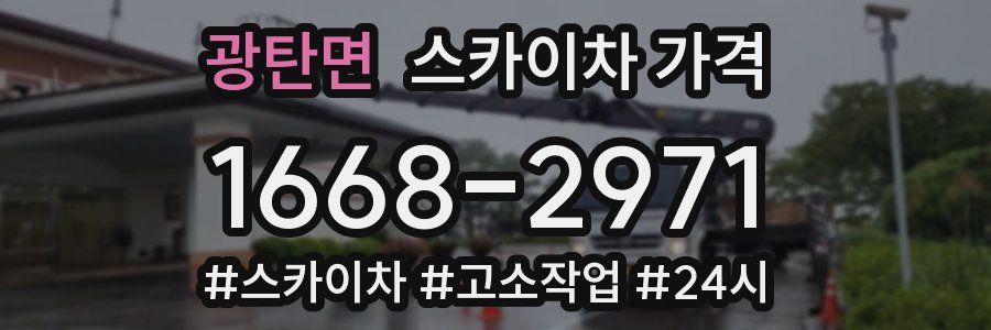 광탄면 스카이차 가격