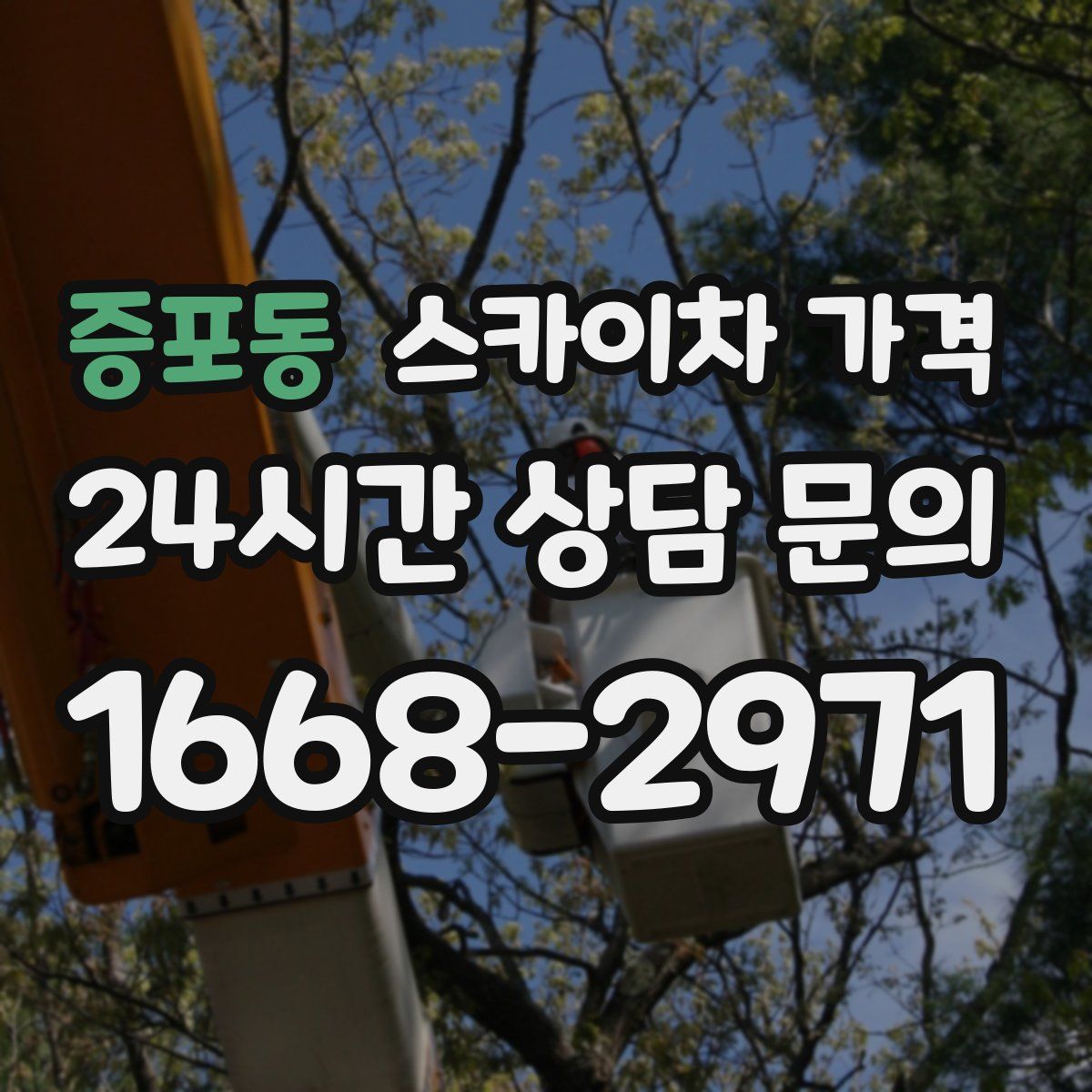 증포동 스카이차 가격