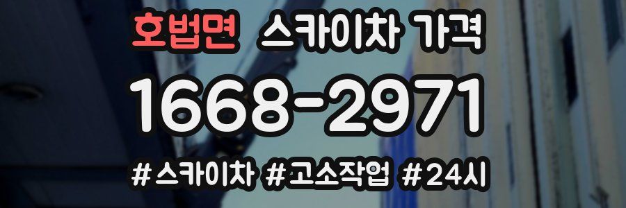 호법면 스카이차 가격