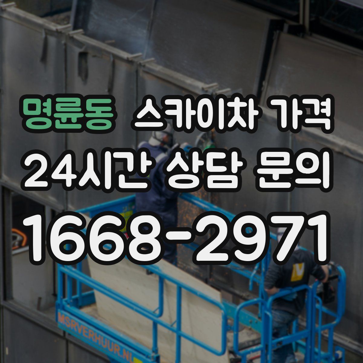 명륜동 스카이차 가격