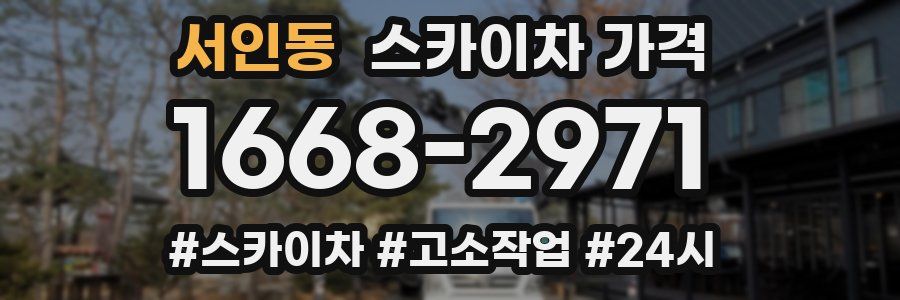 서인동 스카이차 가격