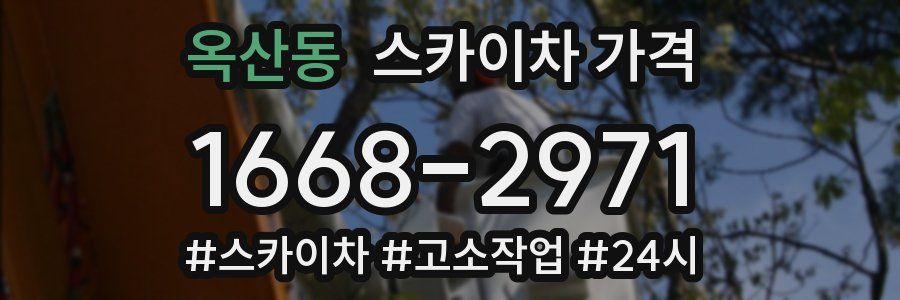 옥산동 스카이차 가격