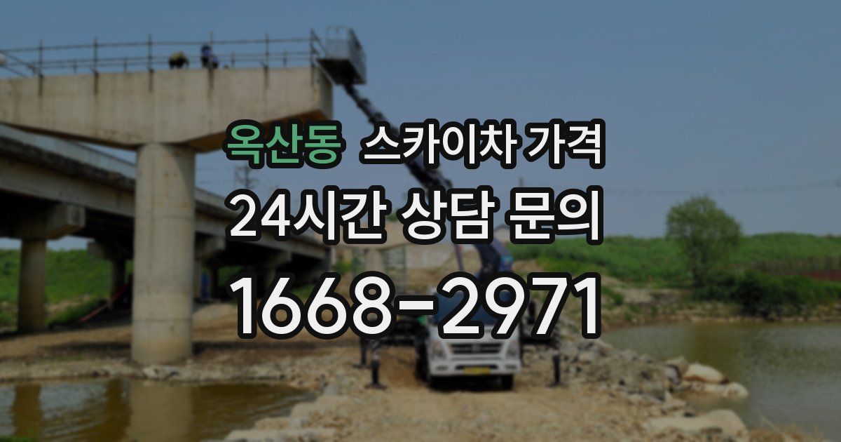 옥산동 스카이차 가격