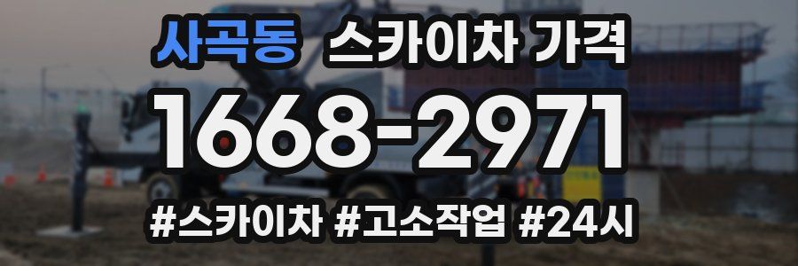 사곡동 스카이차 가격