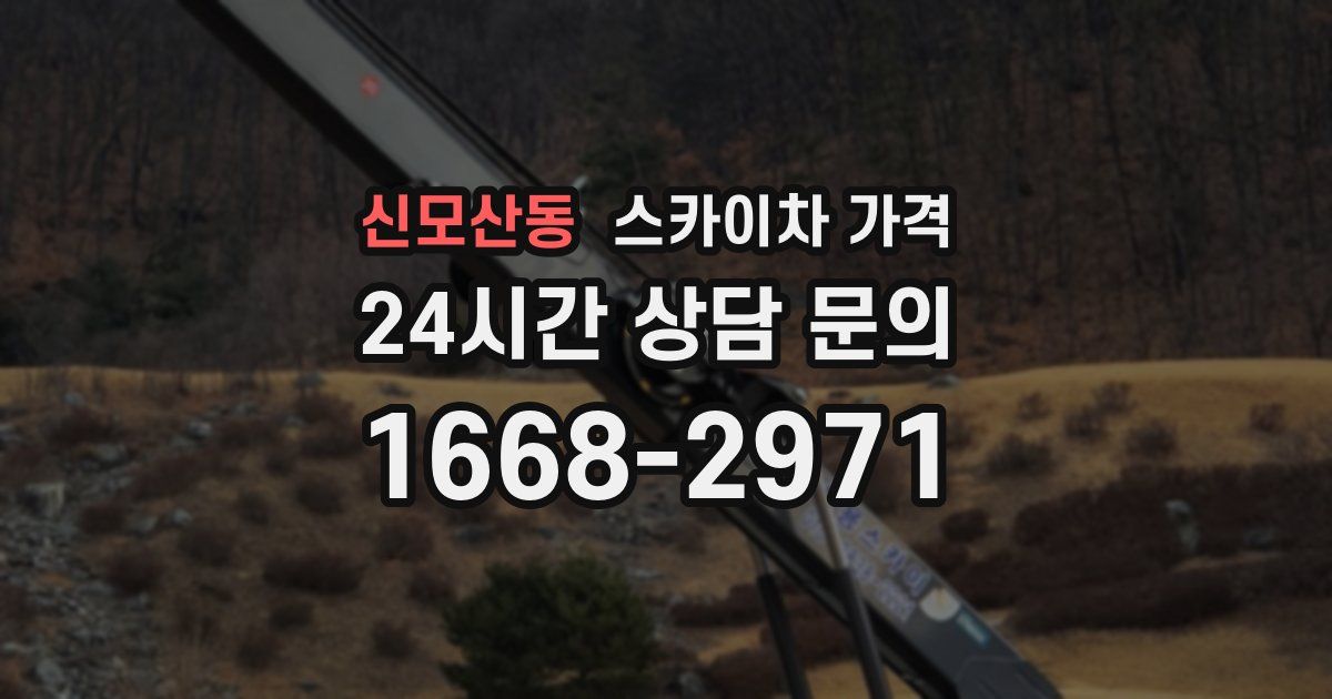 신모산동 스카이차 가격