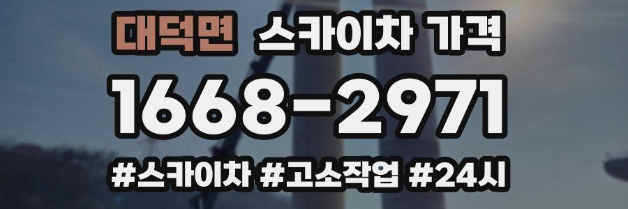 대덕면 스카이차 가격