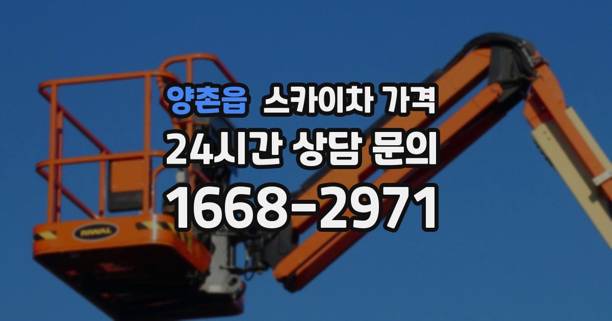 양촌읍 스카이차 가격