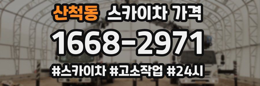 산척동 스카이차 가격