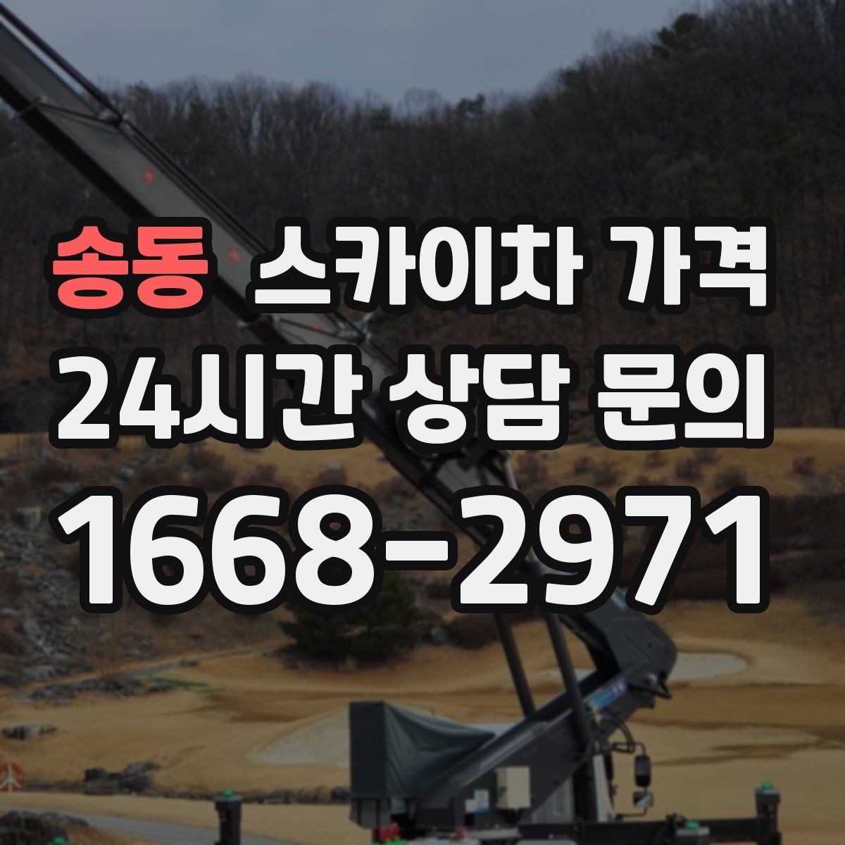 송동 스카이차 가격 건물명·층수·작업 위치를 같이 보내세요