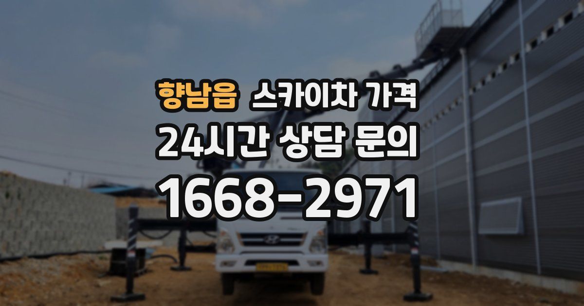 향남읍 스카이차 가격