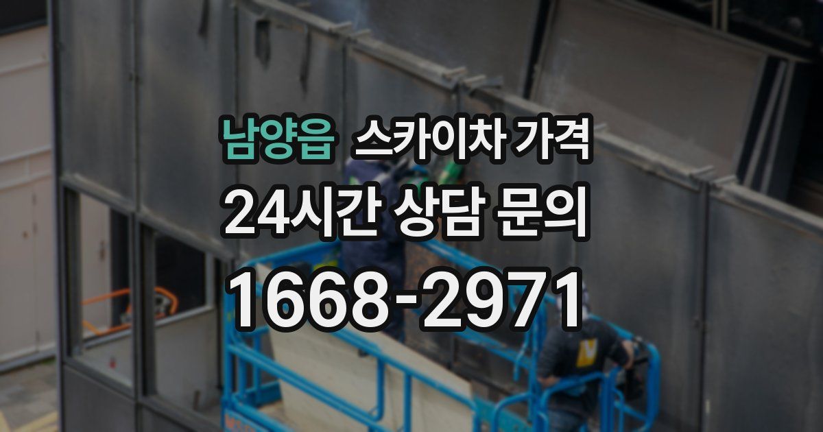 남양읍 스카이차 가격