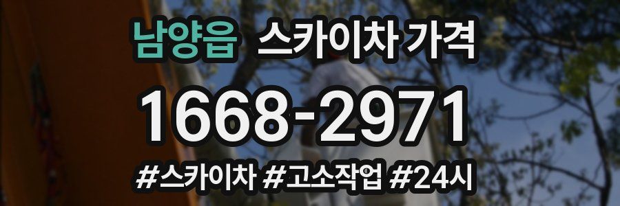 남양읍 스카이차 가격