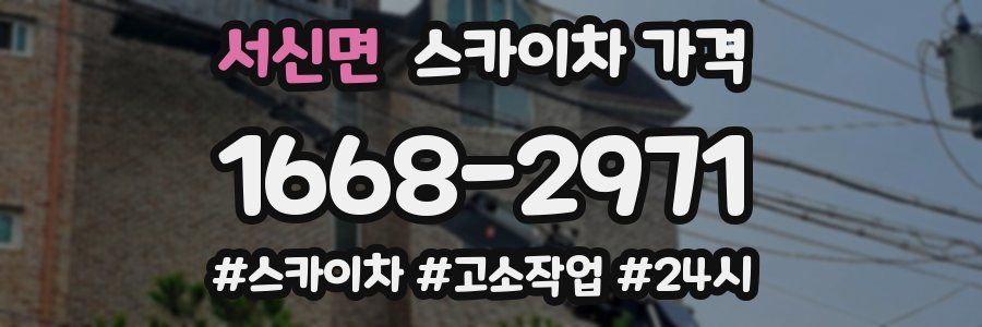 서신면 스카이차 가격