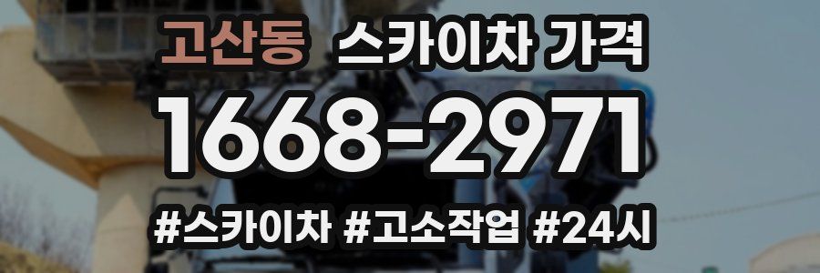 고산동 스카이차 가격