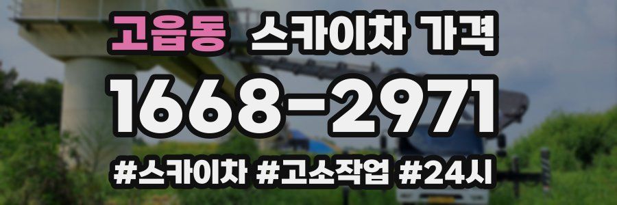 고읍동 스카이차 가격