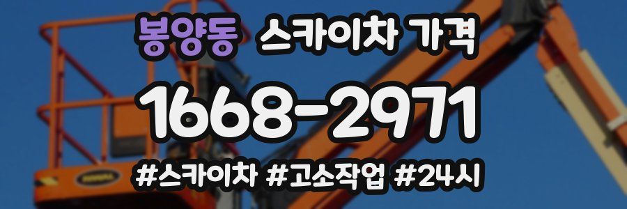 봉양동 스카이차 가격