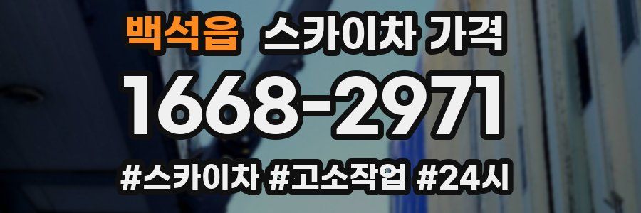 백석읍 스카이차 가격