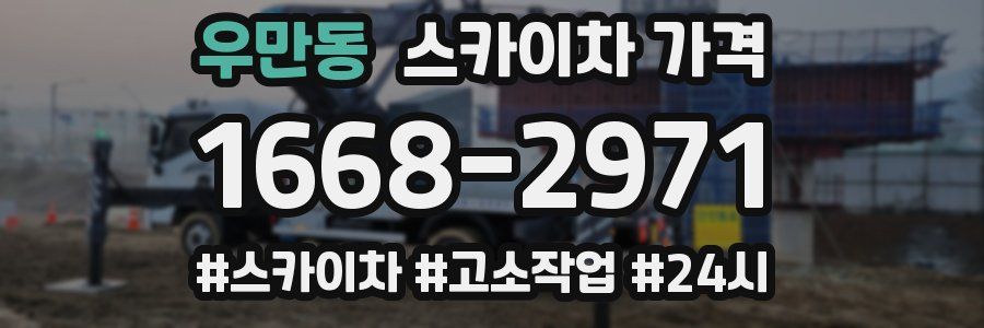 우만동 스카이차 가격