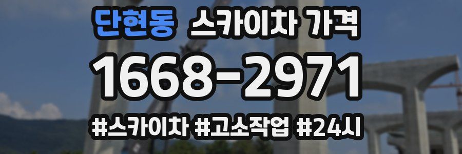 단현동 스카이차 가격