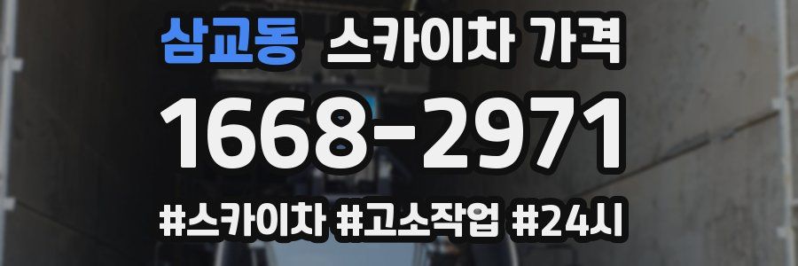 삼교동 스카이차 가격