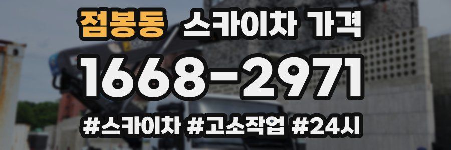 점봉동 스카이차 가격