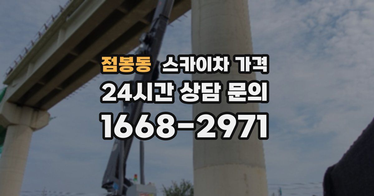 점봉동 스카이차 가격