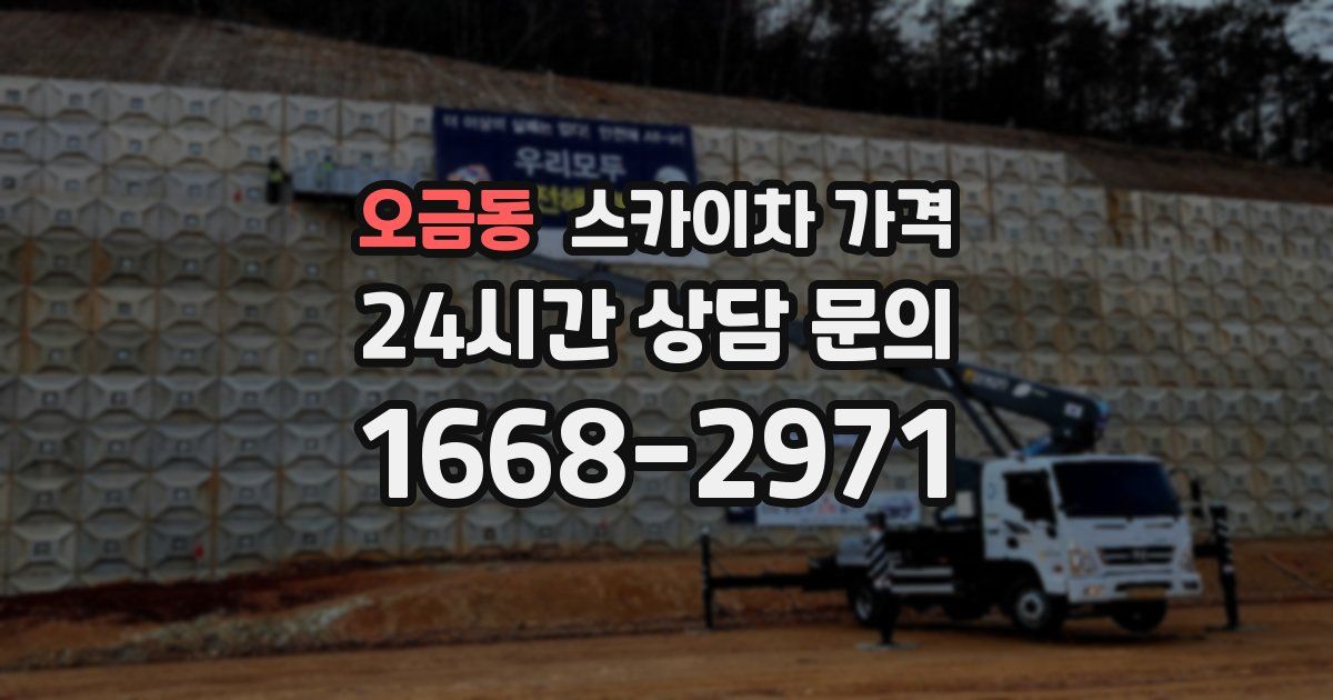 오금동 스카이차 가격